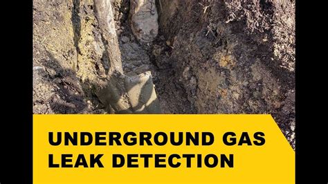 how to find a natural gas leak underground